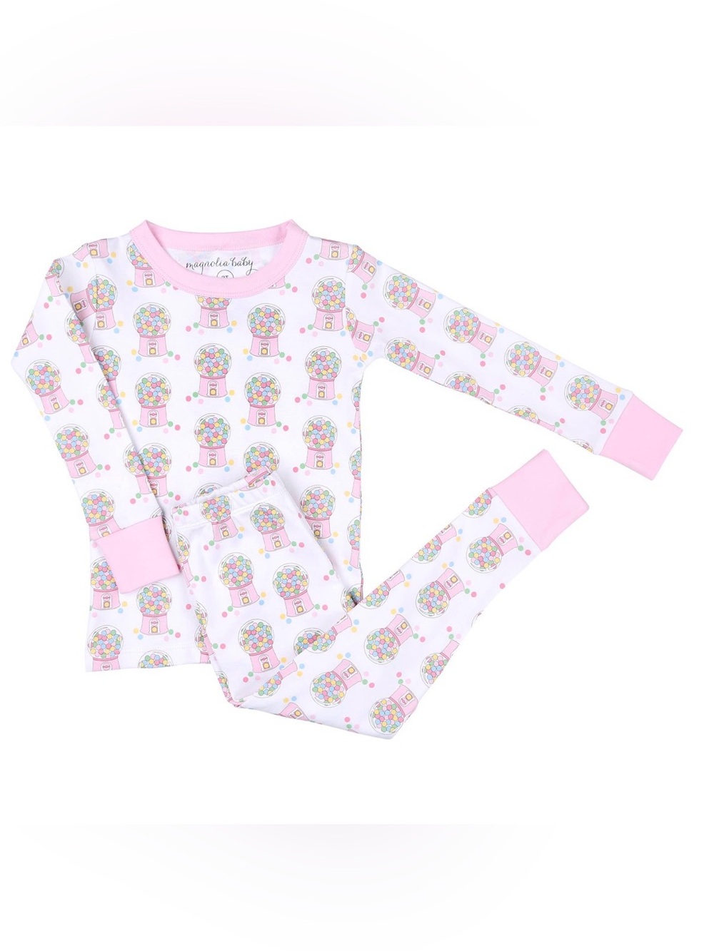 Magnolia Pink Multicolor Gumball Pajama Set